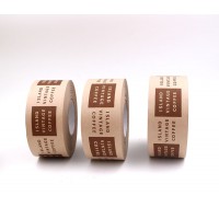 wholesale water-activated Custom Printed Packing Kraft Paper Gummed Tape